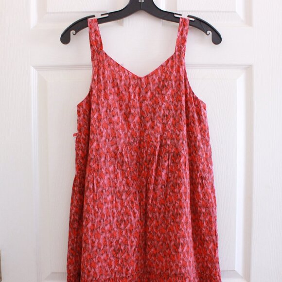 Joie Bondi Tiered Maxi Dress Sleeveless Cotton In Tea Rose - Picture 9 of 12